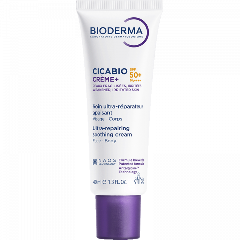 Cicabio Crème+ SPF50+ | Restoration of microbiome diversity for